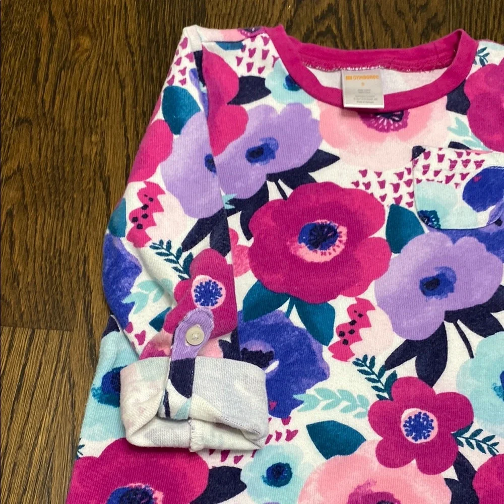 Floral Long Sleeve Dress with Hat